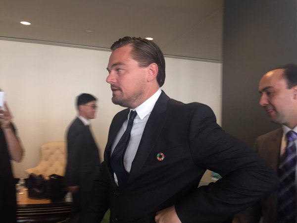 American actor, film producer and environmental campaigner, Leonardo Dicaprio