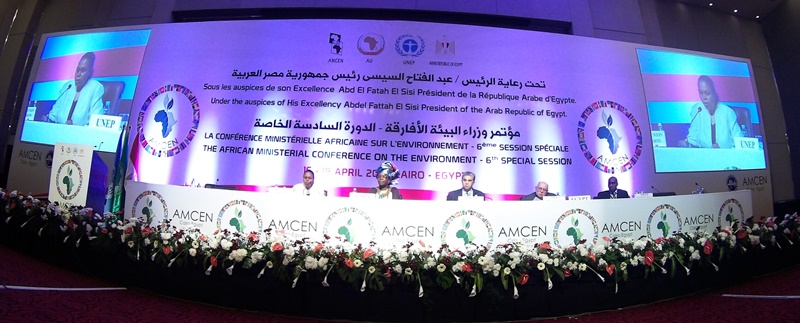 Opening session of the AMCEN6 in Cairo, Egypt