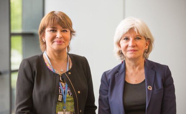 Climate champions: Dr. Hakima El Haite (Morocco) and Ambassador Laurence Tubiana (France)