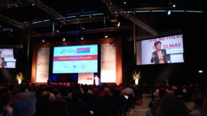 Christiana Figueres of the UNFCCC during the opening session of the Adaptation Futures Conference in Rotterdam, the Netherlands