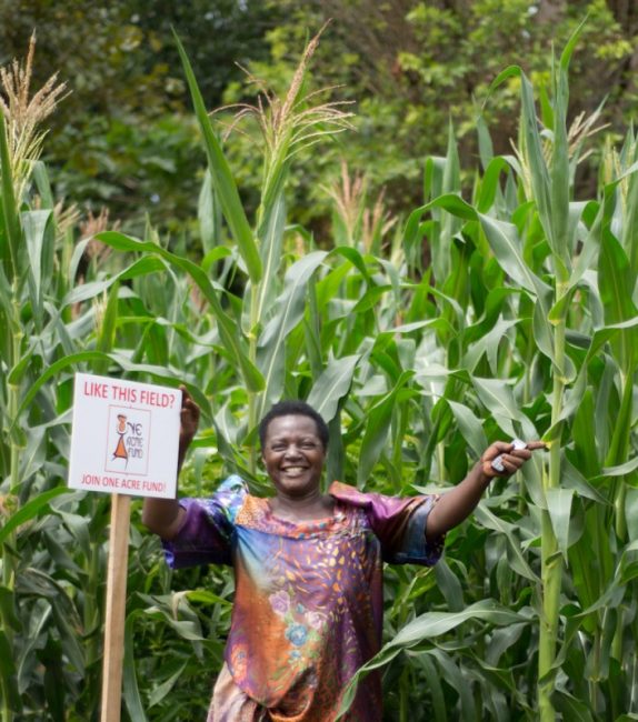 Elumuka Margaret,who operates a maize plantation at Busota village in Uganda, is a beneficiary of the programme. Photo credit: Kelvin Owino