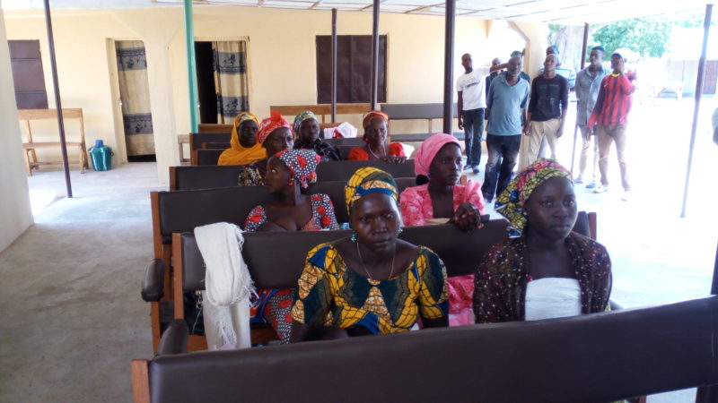 Patients at the Gaya Silkami Primary Health Care Centre