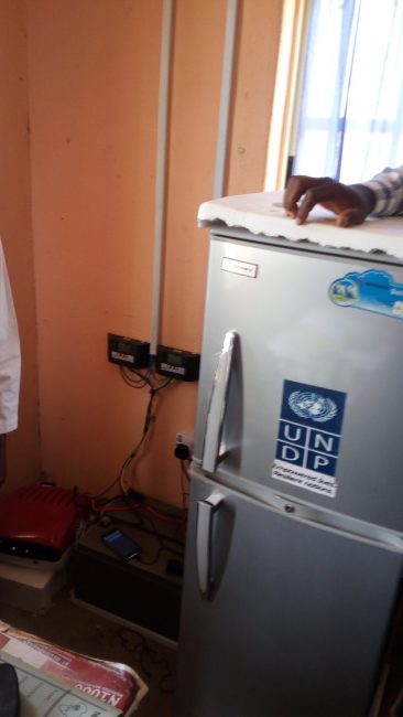 Solar fridge-freezer at the Lutheran Church of Christ in Nigeria (LCCN) Arewa Diocese Gartsanu Maternity Clinic, the Gartsanu Gaya 