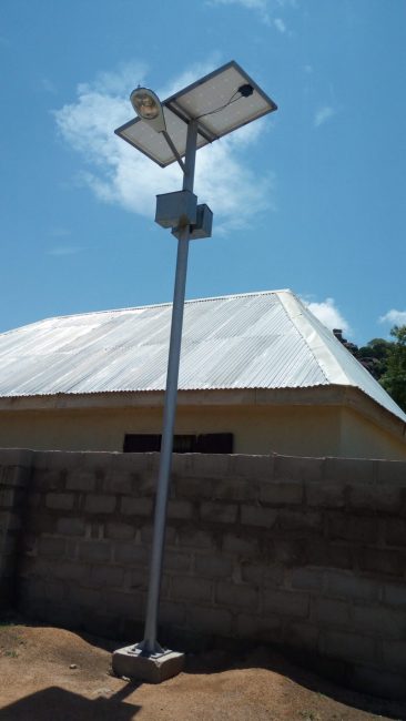 Outdoor community lighting in Gaya Silkami