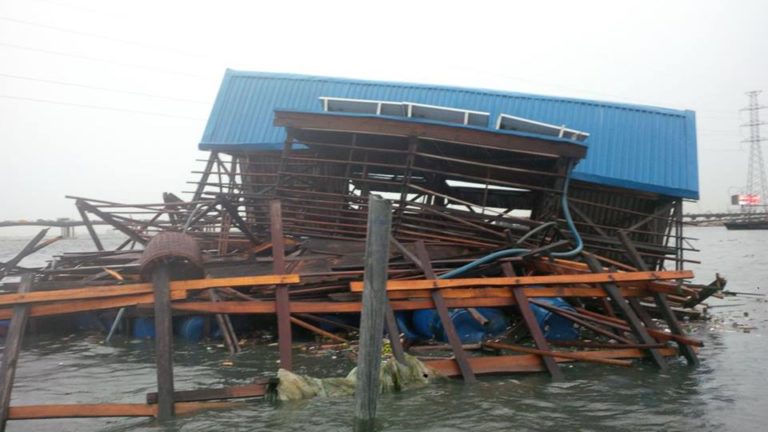 Lagos storm destroys Makoko Floating School