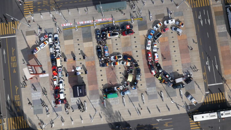 1.5C car formation at the Place des Nations, Geneva