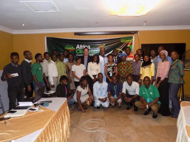 Cross section of participants with the Convener, AlexGreat Akhigbe, at the end of Day 1 of the Africa Clean-up Conference