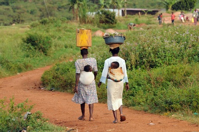According to gender roles, women are responsible for domestic chores, including food production, cooking, cleaning, caring for the children, and fetching water. Photo credit: projecthavehope.org