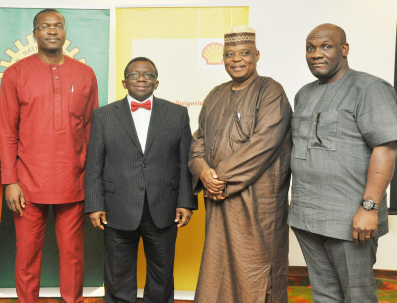 L-R: General Manager, External Relations of Shell Nigeria, Mr. Igo Weli; Minister of Health, Prof. Isaac Adewole; Public Affairs Manager, National Petroleum Investments Management Services, Mr. Ahmed Laminu; and former CEO/Executive Secretary, National Health Insurance Scheme, Dr. Femi Akingbade, at the just-concluded Health Concept Validation Exercise organised by the Shell Nigeria Exploration and Production Company (SNEPCo), in Lagos