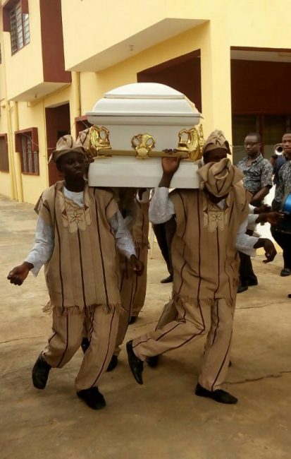 Pallbearers at the funeral