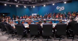 A G20 leaders' meeting