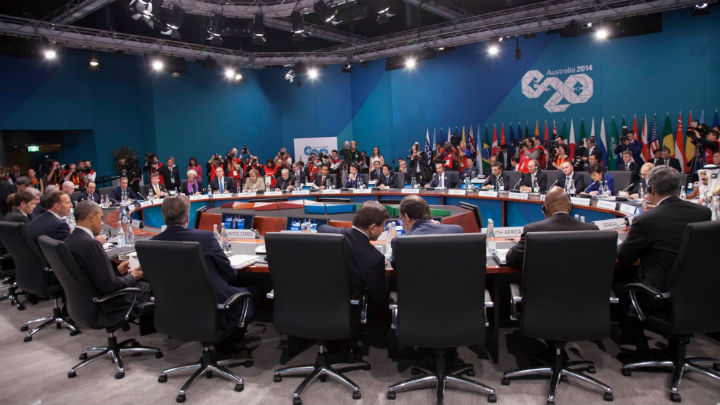 A G20 leaders' meeting