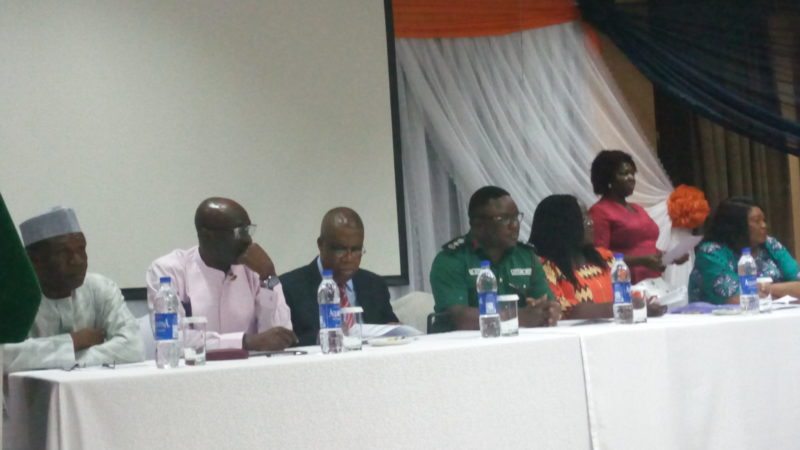 Gov. Ben Ayade with other dignitaries on the high table, in calabar