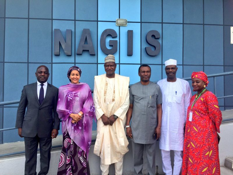 Environment Ministers led a NCE10 delegation to the Nasarawa State GIS office, where she hailed the use of tech-driven land management systems