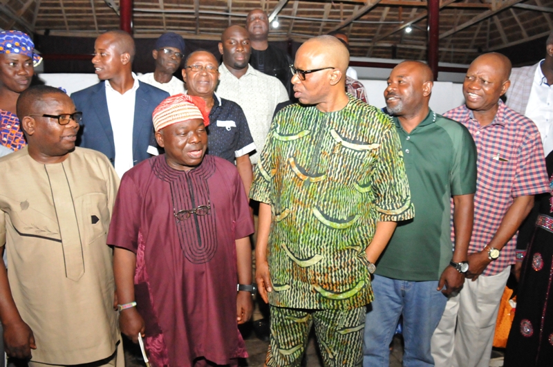 From right: Chief of Staff to Ondo State Governor, Dr Kola Ademujimi; representative of the Minister of Environment, Mr Olayinka Tejuosho; Governor Olusegun Mimiko; Chairman of Technical Panel Review of Federal Ministry of Environment, Funsho Makanjuola; and Secretary to Ondo State Government, Dr Rotimi Adelola. 