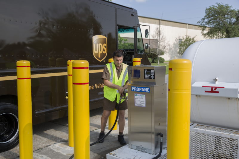 UPS Propane Powered Package Car