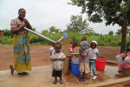 Mary Msampha can now afford to draw water close to her home