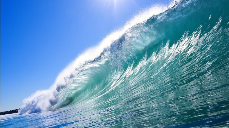 Ocean surf. Scientists say oceans began warming in the mid-1800s