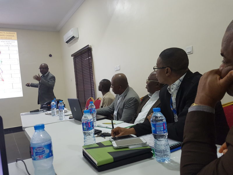 Lead consultant, Prof Hillary Inyang, presenting the Roadmap on Sustainable and Resilient Economic Development in Uyo, Akwa Ibom State, last week