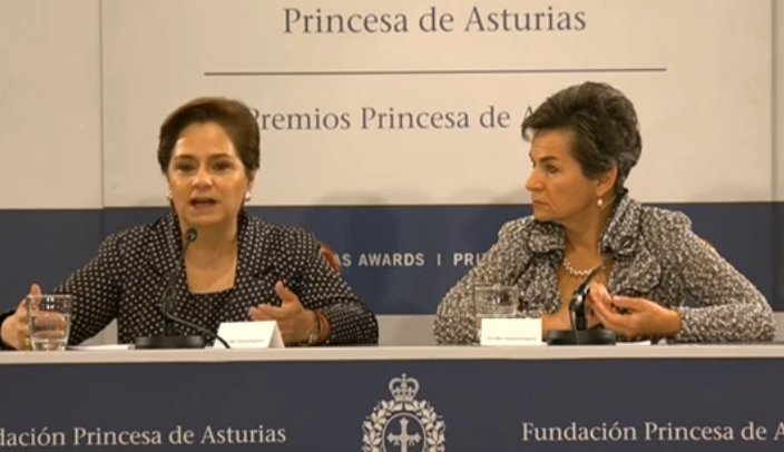 Costa Rican, Christiana Figueres (right), was head of the UNFCCC when Parties adopted the Paris Climate Change Agreement last December in Paris, France. This year at the COP22 at Marrakech in Morocco, Mexican Patricia Espinosa, the new UNFCCC head, will oversee the COP22, CMP12 and CMA1. Ahead of the 2016 COP, Uruguay and Algeria are the 82nd and 83rd nations respectively to ratify the global climate pact 