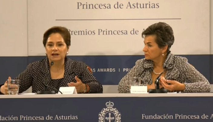 Costa Rican, Christiana Figueres (right), was head of the UNFCCC when Parties adopted the Paris Climate Change Agreement last December in Paris, France. This year at the COP22 at Marrakech in Morocco, Mexican Patricia Espinosa, the new UNFCCC head, will oversee the COP22, CMP12 and CMA1. Ahead of the 2016 COP, Uruguay and Algeria are the 82nd and 83rd nations respectively to ratify the global climate pact