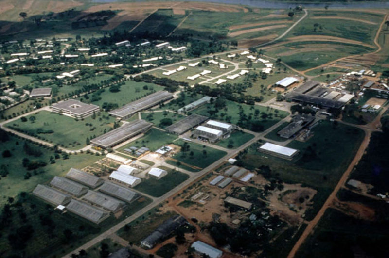 Aerial view of IITA structures in Ibadan, Oyo State