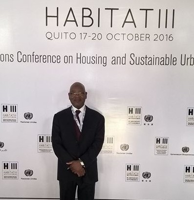  The UN-Habitat Programme Manager in Nigeria, Mallam Kabir Yari, in Quito