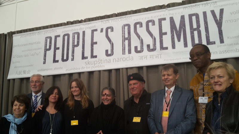 Speakers and organising committee members of the Monsanto Tribunal & People’s Assembly 
