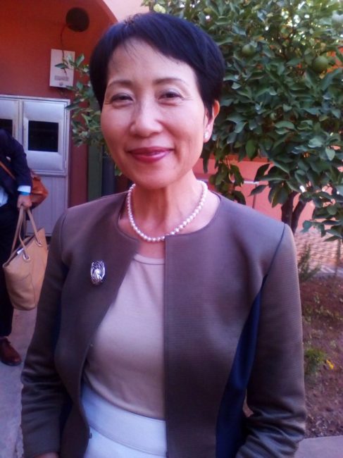 Chairperson of GEF, Naoko Ishii. She says African countries can access the organisation's adaptation fund