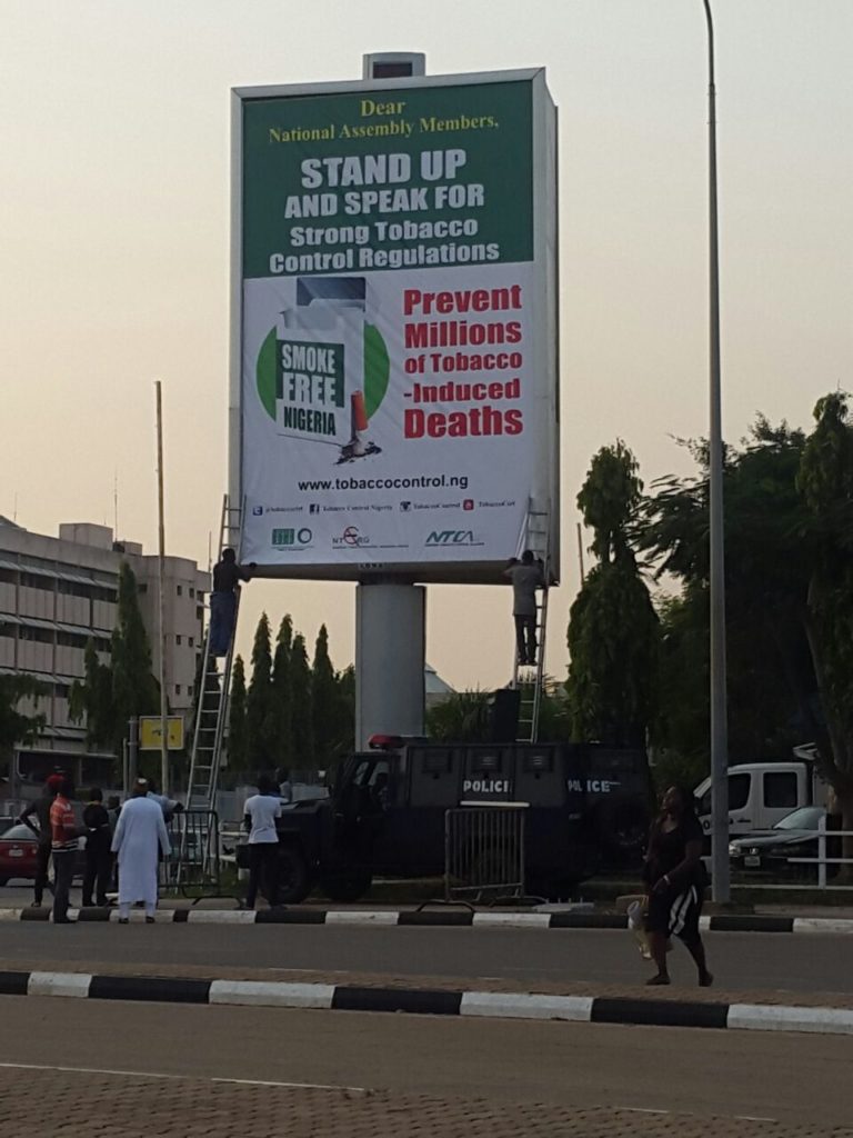 Abuja anti-tobacco billboard targets lawmakers