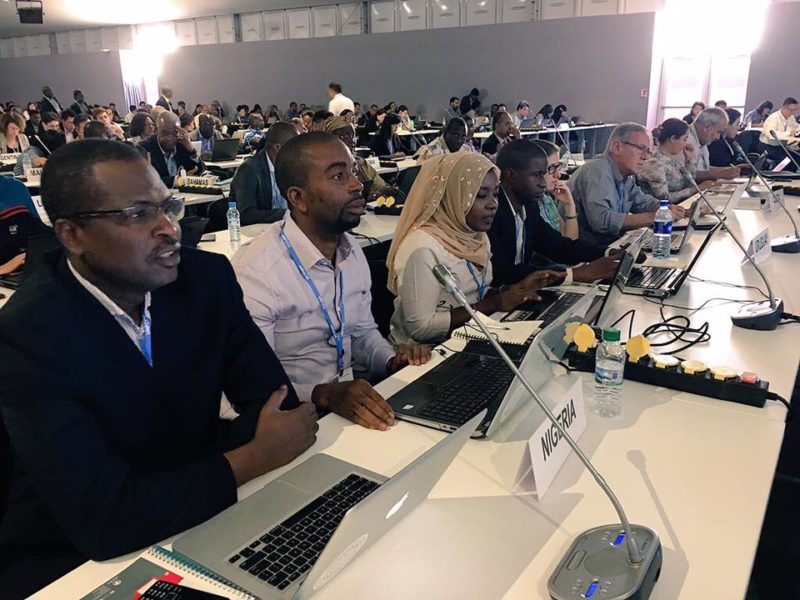 Some members of the Nigerian delegation (Dr Peter Tarfa, Mr Ochuko Odibo, and others) to the COP are already in Marrakech. They are seen here attending the First Prep/Coordination Meeting for G77+China