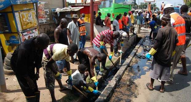 The rested sanitation exercise in Lagos held on the last Saturday of every month and restricted movement for three hours