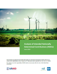 The White Paper analysed INDCs of 37 countries