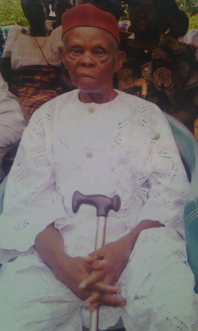Nigerian Mazi Simon Obong, a centenarian
