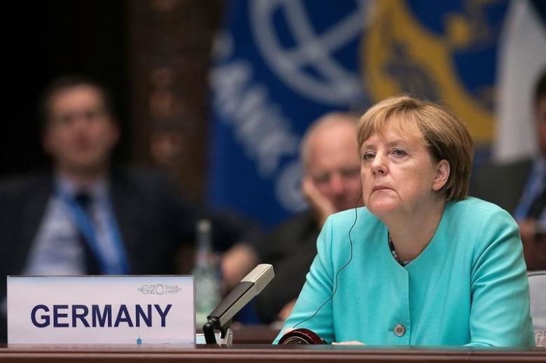German Chancellor Angela Merkel at a G20 meeting in Hangzhou, China, in 2016.  Photo credit: REUTERS/Nicolas Asfonri/Pool