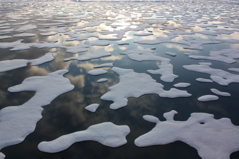 Arctic warming triggers decline in sea ice, snow