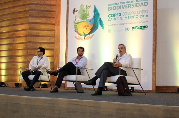 A side event at the UN Biodiversity Conference CBD/COP13 holding in Cancun, Mexico