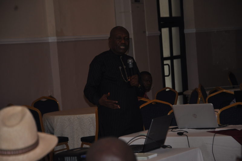 Dr Moses Ama, National Coordinator, Nigeria REDD+ Programme, making a presentation