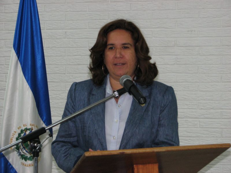 Lina Pohl, Minister of Environment and Natural Resources of El Salvador