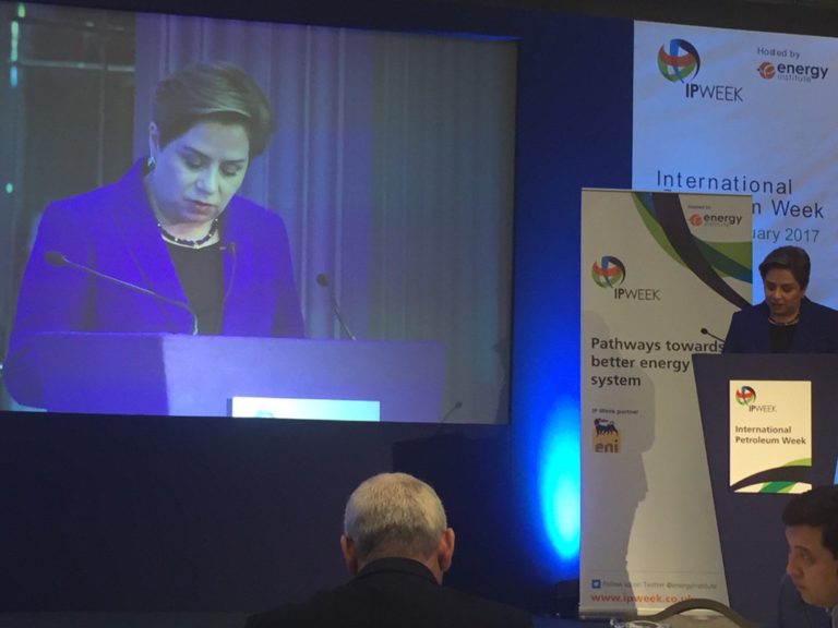 Espinosa, at IP Week, underlines need for sustainable energy system