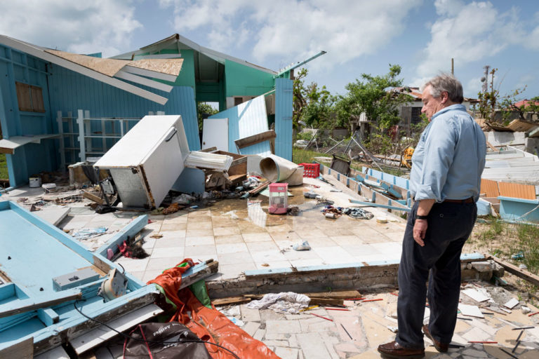Guterres urges global solidarity over hurricane-hit Caribbean
