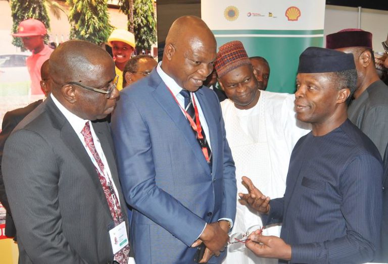 Images: Osinbajo visits Shell at Abuja Economic Summit