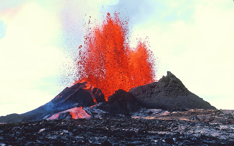 Volcanic eruption
