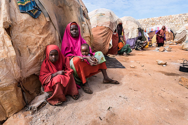Displaced Somalians