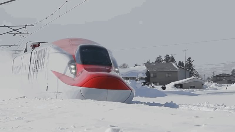 snow storm train