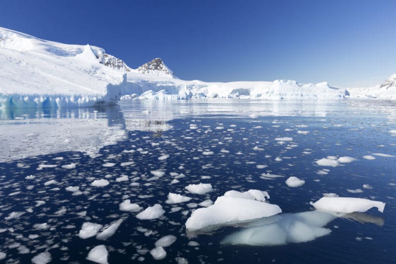 Melting Antarctic ice