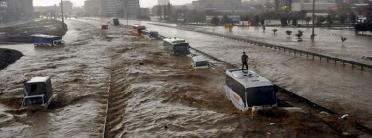 Bridges, crops suffer as heavy rains drench Turkey