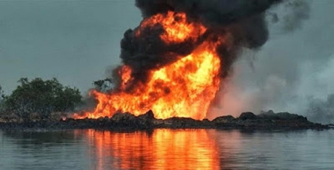 Oil field explosion