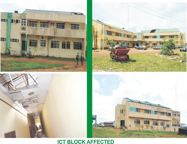 AEFUNAI ICT Centre destroyed by windstorm