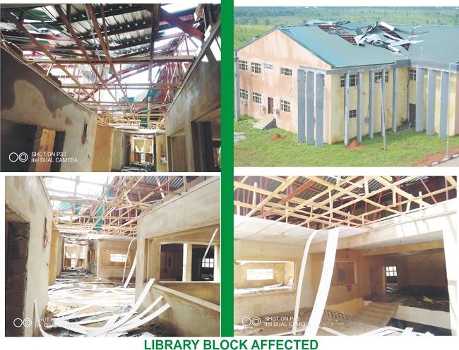 AEFUNAI Library destroyed by windstorm